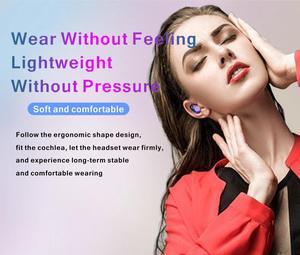wireless in-ear earphone,Flashlight Design 9D surround HIFI Stereo Earbuds Automatic Pairing Voice Assistant bluetooth Earphone Wireless for Cellphone with LED Display Charging Bin