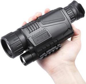 3.7V HD Infrared Night Vision Scope 5x40 Digital Monocular Telescope with Night Vision Hunting, Video Capture, 8G Video Playback