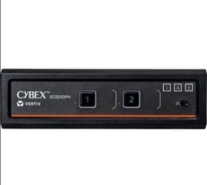 Vertiv Cybex SC900 Secure KVM | Dual Head | 2 Port Universal DisplayPort | NIAP version 4.0 Certified - Secure Desktop KVM Switches - SC920DPH-400