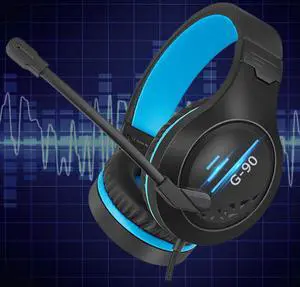 G90 Computer headset breathing light gaming headphone 2.2 meters long braided cord Headset Microphone