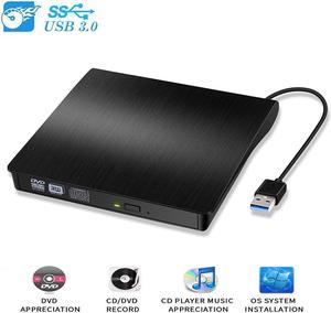 External DVD Drive USB 3.0  RW CD Writer Slim Carbon Grain Drive Burner Reader Player For PC Laptop Optical Drive