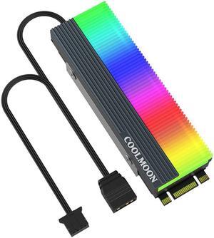 M2 SSD Heatsink 5V 3Pin ARGB NVME NGFF M.2 2280 Solid State Drive Hard Disk Cooling Radiator Cooler Vest Thermal Pad