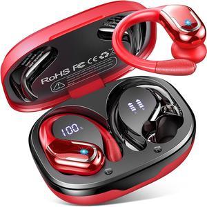 Wireless Earbuds, Bluetooth 5.3 Headphones with 4 ENC Noise Cancelling Mic, 75H Wireless Bluetooth Headphones In Ear Stereo Sound Deep Bass, Bluetooth Earphones IP7 Waterproof LED Display for Running