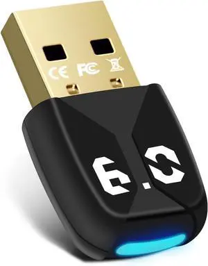 SMA USB Bluetooth 6.0 Adapter Dongle for PC, USB Bluetooth Wireless Adapter for Mouse, Keyboard, Headphones, Mobile Phone, Controller, Only for Windows 11/10/8.1, Plug & Play SMA USB Bluetooth 6.0 Adapter Dongle for PC, USB Bluetooth Wireless Adapter for Mouse, Keyboard, Headphones, Mobile Phone, Controller, Only for Windows 11/10/8.1, Plug & Play