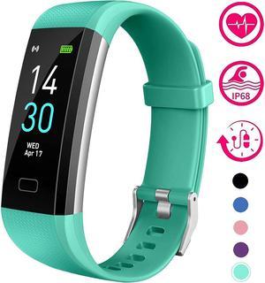 LETSCOM Fitness Tracker HR, Activity Tracker Watch with Heart Rate Monitor,  Waterproof Smart Fitness Band with Step Counter, Calorie Counter, Pedometer  Watch for Kids Women and Men 