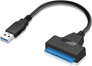 USB 3.0 to SATA III Adapter Cable with UASP SATA to USB Converter for 2.5" Hard Drives Disk HDD and Solid State Drives SSD