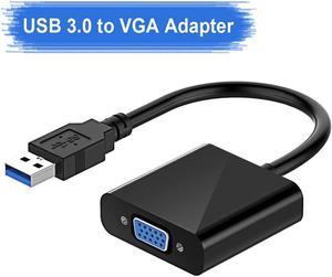 USB to VGA Adapter, USB 3.0/2.0 to VGA Adapter 1080P HD Multi-Display Video Converter, Compatible with Windows 7/8 / 8.1/10 for Computer, Desktop, Laptop, PC, Monitor, Projector,HDTV