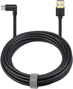 Oculus Quest Link Cable USB A to USB C Cable 10FT  3M 90 Degree Angled High Speed Data Transfer  Fast Charging Cable Compatible for Oculus Quest and Gaming PC