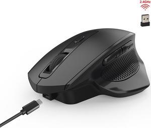 Rechargeable 2.4G Wireless Mouse 6 Buttons Gaming Mouse for Gamer Laptop Desktop USB Receiver Silent Click Mute Mause