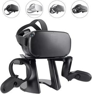 VR Stand, Headset Display Holder and Controller Holder Mount Station for Oculus Quest/Quest 2/Rift/Rift S/GO/HTC Vive/Vive Pro/Valve Index VR Headset and Touch Controllers