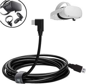 Oculus Quest 2 Cable (16FT/5M), Type C USB 3.1 Gen 1 Type C Stable Data Transmission 5 Gigabits Per Second and Fast Charging Link Cable for Oculus Quest and All Type C Devices, Black