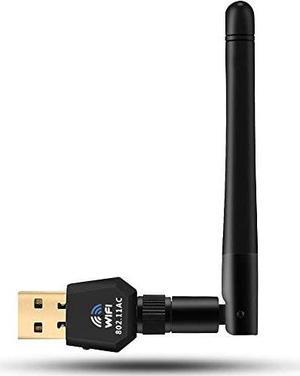 1200Mbps Wireless USB WiFi Adapter - Dual Band Wireless WiFi Adapter (2.4G/300M+5G/867M) Wireless Adapter, WiFi Adapter for PC /Laptop/ Desktop, Support Win10/8.1/8/7/XP/ Linux/Mac OS