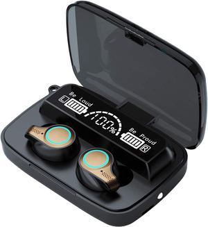 True Wireless Earbuds, Bluetooth 5.0 Earbuds in-Ear TWS Stereo Headphones with Smart LED Display Charging Case Waterproof Built-in Mic for Sports Work