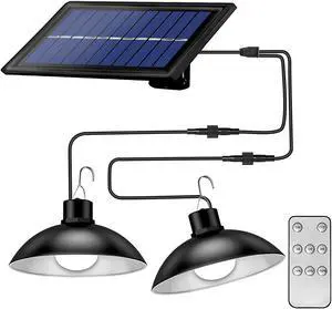 Solar Lights Outdoor, with Remote Control IP65 Waterproof Solar Shed Lights(30LEDs) with 9.84FT/3M Cord, for Courtyard, Garden, Patio, Corridor(White)