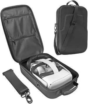 Hard Travelling Case Storage Carry Case Protective Pouch Bag Carrying Case for Oculus Quest 2 and Oculus Quest All-in-one VR Gaming Headset (Black) Hard Travelling Case Storage Carry Case Protective Pouch Bag Carrying Case for Oculus Quest 2 and Oculus Quest All-in-one VR Gaming Headset (Black)