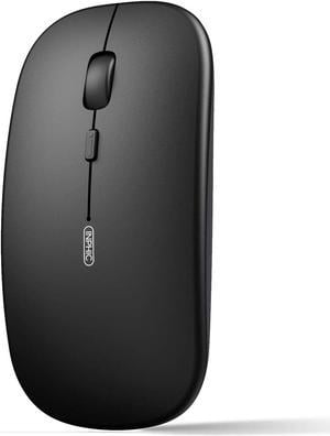 Bluetooth Mouse, Slim Silent Rechargeable Bluetooth 5.0 Wireless Mouse, 800/1200/1600 DPI Portable Computer Cordless Mouse for Laptop PC Mac, iPad OS