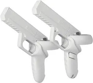 VR Game Gun for Oculus Quest 2 Controllers Pistol Case, Enhanced FPS Gaming Experience -Compatible with Pistol Whip VR Game, Enhanced FPS Gaming Experience VR Game Gun for Oculus Quest 2 Controllers Pistol Case, Enhanced FPS Gaming Experience -Compatible with Pistol Whip VR Game, Enhanced FPS Gaming Experience