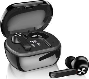 Bluetooth Earphone in Ear Headphones Wireless, Bluetooth 5.1 Sport Headset with Active Noise Cancellation, True Wireless Earbuds HD Stereo and HD Sound Quality with Microphone (Black)