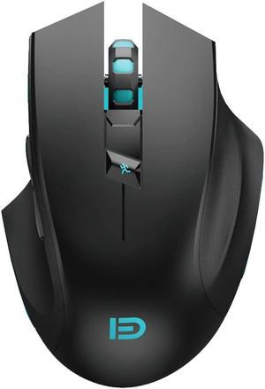 Noiseless Wireless Mouse, i720 Erognomic Right-handed Wireless Silent Gaming Mouse For Windows and MAC - Black