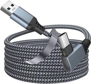 Oculus Quest 2 Link Cable 16FT  5M Link Virtual Reality Headset Cable for Oculus Quest 2 USB A to C 30 Fast Charging and Data Transmission for Cellphone  PC VR Headset Gray