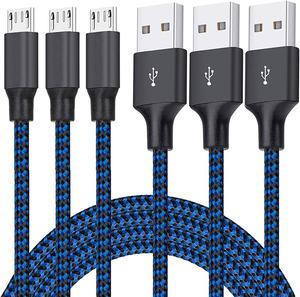  Micro USB Cable,[2 Pack/3.3ft],Rampow QC 3.0 Fast Charging &  Sync Android Charger,Braided Nylon Micro USB Cables for Samsung Galaxy  S7/S6 and Edge,Note 6/5,Sony,Kindle,PS4,Android Devices - Space Grey :  Electronics