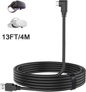 for Oculus Quest Link Cable 13ft/4M, 13feet Oculus Link Cable, 90 Degree Angled High Speed Data Transfer Fast Charging USB C Cable for Oculus Quest/VR Headset/Gaming PC