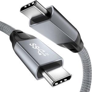 USB C to USB C 3.2 Cable 5FT/1.5M, 100W & 20Gbps USB 3.2 Gen 2x2 Type C Cable, 4K @60Hz Video Cord with E-Marker for Thunderbolt 3/4, i-Mac, Mac-Book, Dell XPS, iPad Pro, Galaxy S21, Switch etc