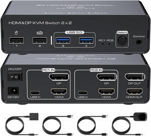 4k dual monitor kvm extender | Newegg.com