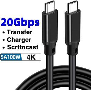 3.3ft/1M USB-C to USB-C 3.2 Gen 2 Cable 20Gbps Data Transfer, 4K Video Output Monitor Cable 100W PD Fast Charging Cord, for Mac-Book, Galaxy S23, Goo-gle Pixel 7, i-P-h-o-n-e 15 Pro Max and More