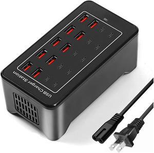 IHDAPP [10 USB A + 10 USB C] USB C Charger Block 100W USB C Charging Station, 20 Port (20A) Multiple Charging Hub Desktop 20-Ports USB Charger Compatible for Cell Phone, Tablets, Office Home Use