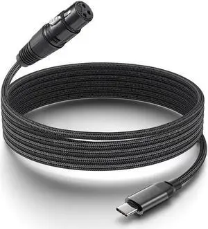 IHDAPP 6.6ft/2M Female XLR to USB C, USB C to XLR Female Cord for Microphone, Compatible Microphone Recording Audio Cable, XLR Female to USB C Microphone Audio Cable Connected to Smartphone,Tablet