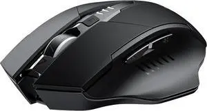 IHDAPP 2.4G RF Wireless Mouse, Rechargeable Mouse, Battery Visible, 4 adjustable DPI (up to 2400 DPI), 6 Buttons, Ergonomic Large Mouse for Laptop, Computer, Windows 7/8/10/XP, Vista and Mac OS