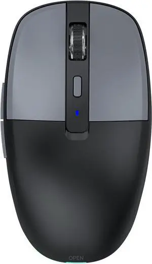 IHDAPP Multi-Device Wireless Mouse for Office, USB 2.4G/Type-C 2.4G/BT5.1 Dual Mode, Silent Click, 3200 DPI, Ergonomic Design with RGB Light, Bluetooth Wireless Mouse with Type-C Fast Charging