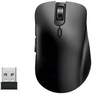 IHDAPP Wireless Mouse, 2.4G Ergonomic Optical Mouse, Computer 2.4G RF Wireless Mouse for Laptop, PC, Computer, Chromebook, Notebook, 6 Buttons, 3200 DPI, 3 Adjustment Levels (Black) IHDAPP Wireless Mouse, 2.4G Ergonomic Optical Mouse, Computer 2.4G RF Wireless Mouse for Laptop, PC, Computer, Chromebook, Notebook, 6 Buttons, 3200 DPI, 3 Adjustment Levels (Black)