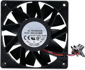 DC12V 4.8A Cooling Fan PFC1212DE High Speed PWM Brushless Fan Temperature Control Cooler Fan Repair Parts