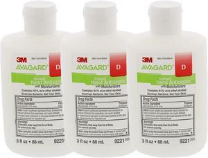 3M 9221 Avagard D Instant Hand Sanitizer Antiseptic with Moisturizers- Pack of 3