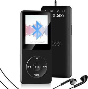 64GB MP3 Player with Bluetooth, Aigital MP3 Music Players with Speaker and TF Card Slot, Portable Multifunctional Media Player for Kids with FM Radio & Video Function - Earphones Included