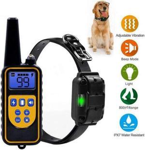 Dog Training Collar - Rechargeable Remote Dog Shock Collars for Small, Medium, Large Dogs with 3 Corrective Remote Training Modes, Shock, Vibration, Beep, 100% Waterproof E-Collar Trainer