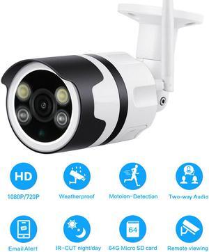 Waterof WiFi IP Camera 1080P 720P Two Way Audio Wireless Security Surveillance P2P Bullet CCTV Night Vision Outdoor Camera