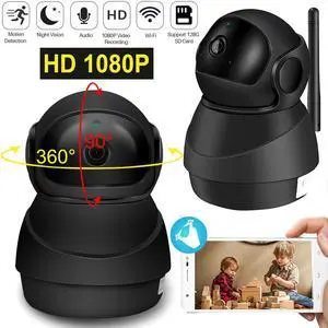 1080P Security Camera, HM203 UG WiFi Home Indoor Camera with Smart Night Vision/2 Way Audio/Motion Detection, Wireless IP Dog Camera for Baby/Pet/Nanny Monitor, Cloud/MicroSD Support