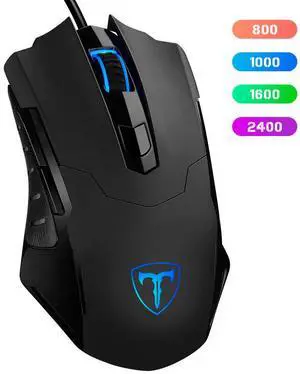 TROPRO Gaming Mouse Wired Breathing Light Ergonomic Game USB Computer Mice Multicolor Gamer Desktop Laptop PC Gaming Mouse, 6 Buttons for Windows 7/8/10/XP Vista Linux, Black TROPRO Gaming Mouse Wired Breathing Light Ergonomic Game USB Computer Mice Multicolor Gamer Desktop Laptop PC Gaming Mouse, 6 Buttons for Windows 7/8/10/XP Vista Linux, Black