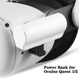 Power Bank Battery Pack Compatible with Oculus/Meta Quest 2 and Quest, 3300mAh Fast Charging and Lightweight Extended Battery for Extra 1.5 Hours Playtime (With 90 Degree Adapter)