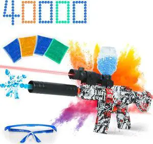 Rechargeable Electric Gel Blaster for Outdoor Gel Ball Blaster Shooting Team Game with Infrared Indicator and 40000 Water Beads, Ages 12+,M416