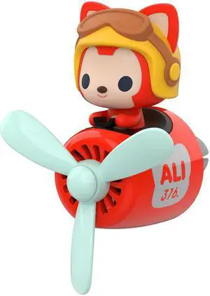 Air Freshener Perfume Little Bear Pilot Automobile Interior Perfume Clip Car Diffuser Solid Aromatherapy Vent Freshener Car Interior Accessories Fragrance Ornament