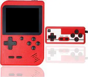 Handheld Game Console, Portable Retro Video Game Console with 500 Classical FC Games, 3.0-Inches Color Screen, 1020mAh Rechargeable Battery Support for Connecting TV and Two Players Red Handheld Game Console, Portable Retro Video Game Console with 500 Classical FC Games, 3.0-Inches Color Screen, 1020mAh Rechargeable Battery Support for Connecting TV and Two Players Red