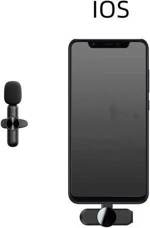 Mini Wireless Lavalier Microphone Audio Video Recording 1 Mic For IOS