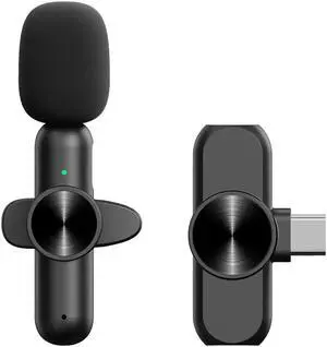 Mini Wireless Lavalier Microphone Audio Video Recording 1 Mic For Android