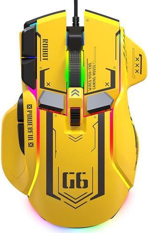 RGB Gaming Mouse Backlit Wired Ergonomic 10 Button Programmable Mouse ,UP to 12800 DPI, RGB,10 Programmable Buttons
