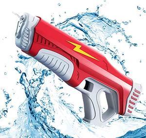 Electric Water Gun, 500CC High Capacity High Pressure Squirt Guns for Adults and Kid, Automatic Induction Water Absorption, Range up to 32 FT, Summer Toys for Pool Party Beach Outdoor Activities
