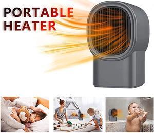 Mini Heater, Heaters for Home Low Energy, Fast Heating Ceramic Electric Heater, 500W Space Winter Small Heaters for Indoor, Office, Garage, Desktop